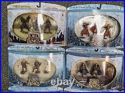 12 different LOTR ARMIES OF MIDDLE EARTH Soldiers & Scenes Battle Figures NIB