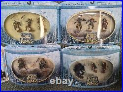 12 different LOTR ARMIES OF MIDDLE EARTH Soldiers & Scenes Battle Figures NIB