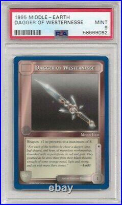 1995 Middle Earth Lord of the Rings TCG Dagger of Westernesse PSA 9 Pop 1 (V2)