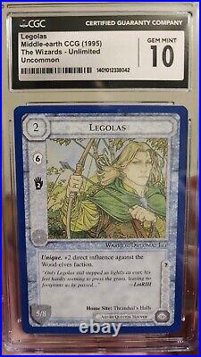 1995 Middle Earth Lord of the Rings TCG Legolas CGC 10 Pop 1 Gem Mint