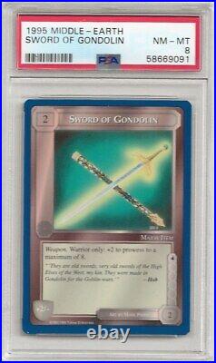 1995 Middle Earth Lord of the Rings TCG Sword of Gondolin Gandalf PSA 8 Pop 1 V