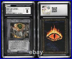 1997 Middle-earth CCG The Lidless Eye Magic Ring of Savagery #MRSA CGC 8 0m08