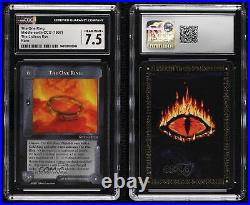 1997 Middle-earth CCG The Lidless Eye The One Ring #TONR CGC 7.5 0m08