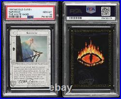 1997 Middle-earth Collectible Card Game The White Hand Saruman PSA 10 0m08