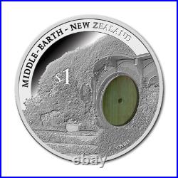 2014 The Hobbit Bag End 1oz Silver Proof Coin Middle Earth Prequel to LOTR