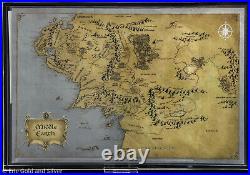 2021 $2 Niue Lord of the Rings 35g. 999 Silver Foil Middle Earth Map