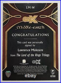 2022 CZX Middle Earth Autograph LAWRENCE MAKOARE as WITCH-KING Auto 96/100 LM-W