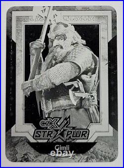 2022 CZX Middle Earth BLACK PRINTING PLATE Insert STR PWR Gimli S07 1/1