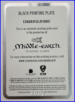 2022 CZX Middle Earth BLACK PRINTING PLATE Insert STR PWR Gimli S07 1/1