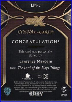 2022 CZX Middle Earth Pack Inserted Autograph Card Lawrence Makoare Lurtz LM-L