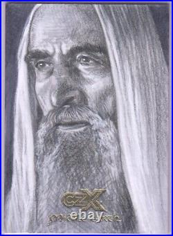 2022 CZX Middle Earth SARUMAN Sick Sketch 1/1 by Ashleigh Popplewell