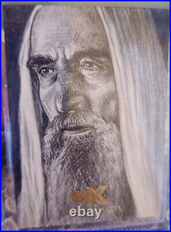 2022 CZX Middle Earth SARUMAN Sick Sketch 1/1 by Ashleigh Popplewell