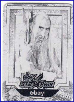 2022 CZX Middle Earth Saruman STR PWR Insert Black Printing Plate 1/1