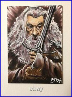 2022 Cryptozoic AP CZX Middle Earth Gandalf Sketchcard Artist Proof Burch