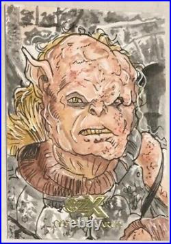 2022 Cryptozoic CZX LOTR Middle Earth Gothmog 1/1 Sketch Card by Vinicius Moura
