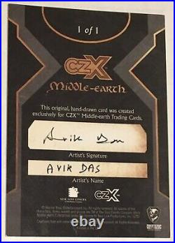 2022 Cryptozoic CZX LOTR Middle Earth Legolas 1/1 Sketch Card by Avik Das
