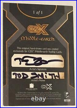 2022 Cryptozoic CZX LOTR Middle Earth Saruman 1/1 Sketch Card by Tod Smith