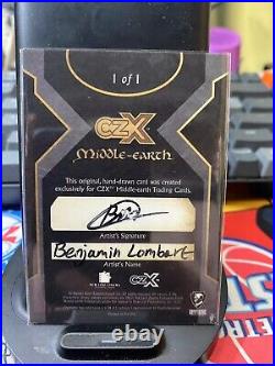 2022 Cryptozoic CZX Middle Earth AUTO Sketch Card by Benjamin Lombart 1/1
