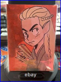 2022 Cryptozoic CZX Middle Earth AUTO Sketch Card by Lucy Fidelis 1/1