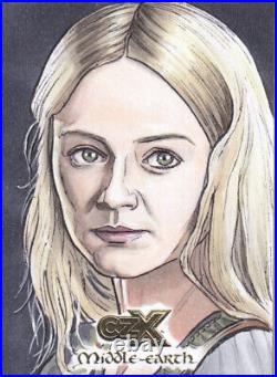2022 Cryptozoic CZX Middle Earth Sketch by Eric Lehtonen of Eowyn