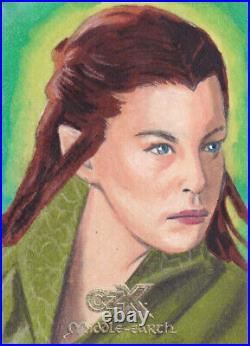 2022 Cryptozoic CZX Middle Earth Sketch by Jason Christino of Arwen