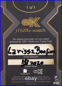 2022 Cryptozoic CZX Middle Earth Sketch by Larissa Bonfim of Aragorn