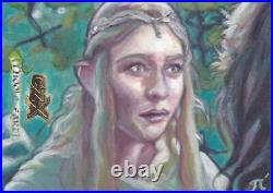 2022 Cryptozoic CZX Middle Earth Sketch by Lee Lightfoot of Galadriel