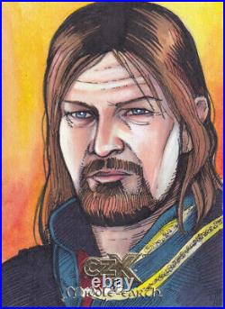 2022 Cryptozoic CZX Middle Earth Sketch by Mike Master of Borimir