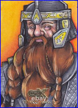 2022 Cryptozoic CZX Middle Earth Sketch by Mike Mastwalge of Gimli