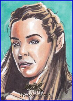 2022 Cryptozoic CZX Middle Earth Sketch by Noval Hernanan of Tauriel