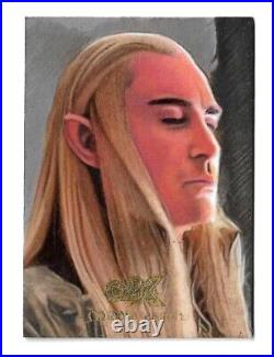 2022 Cryptozoic CZX Middle Earth Thranduil 1/1 Artist Sketch by Carlos Cabaleiro