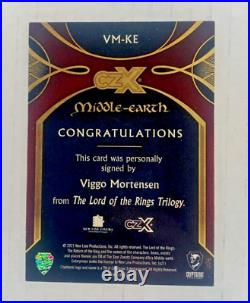 2022 Cryptozoic CZX Middle Earth Viggo Mortensen King Elessar Auto #08/65