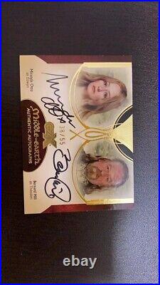 2022 Cryptozoic CZX Middle Earth dual auto miranda otto &bernard hill /55