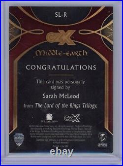 2022 Sarah Mcleod Rosie Cotton Cryptozoic Czx Middle-earth Lotr Auto Sp #81/200