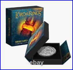 2022 THE LORD OF THE RINGS Middle Earth HELMS DEEP 3 oz. 999 Silver Coin OGP