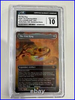 2023 MTG Lotr Tales of Middle-earth One Ring Extended Art #451 CGC 10