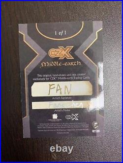 22 Cryptozoic CZX Middle Earth AUTO Sketch Card By FANSICHEN 1/1