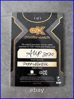 22 Cryptozoic CZX Middle Earth AUTO Sketch Card by Ashleigh Popplewell 1/1