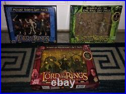 3-lord Of The Rings Figure Sets-heroes Middle-earth/mount Doom/bearers Of 1 Ring