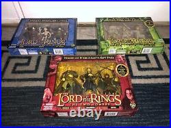 3-lord Of The Rings Figure Sets-heroes Middle-earth/mount Doom/bearers Of 1 Ring