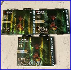 3x MTG Lord Of The Rings Tales Of Middle-Earth Collector Booster Packs