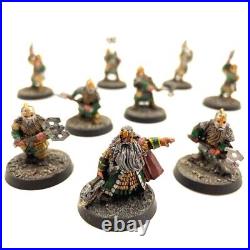 Balin and Khazad Guard 9 Painted Miniatures Moria Dwarves Middle-Earth