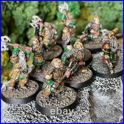 Balin and Khazad Guard 9 Painted Miniatures Moria Dwarves Middle-Earth