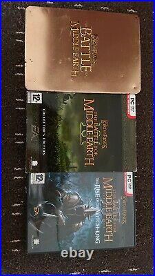 Battle For middle Earth 1 And 2 Collectors edition and ROTWK expansion pack