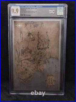 CGC 9.9 LOTR LORD OF THE RINGS MAP MIDDLE EARTH 35g PURE SILVER FOIL MINT RARE