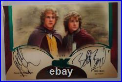 CZX Middle Earth Billy Boyd Dominic Monaghan Merry Pippin Lotr Dual Auto /99