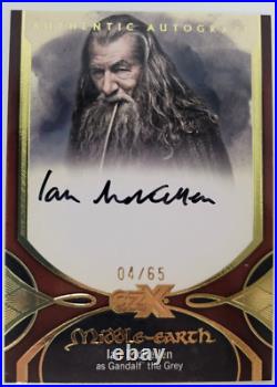 CZX Middle Earth, Ian McKellen (Gandalf the Grey) Autograph Card IM-GG2 #04/65