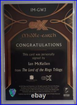 CZX Middle Earth LOTR Ian Mckellen Gandalf 16/60 Auto Bold Rare