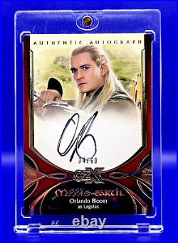 CZX Middle Earth LOTR Legolas/ Orlando Bloom Auto /60 SP ON CARD Autograph