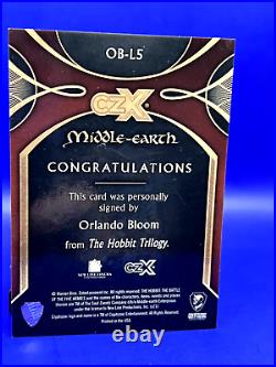 CZX Middle Earth LOTR Legolas/ Orlando Bloom Auto /60 SP ON CARD Autograph